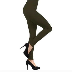 Olive Green Tummy Control Leggings